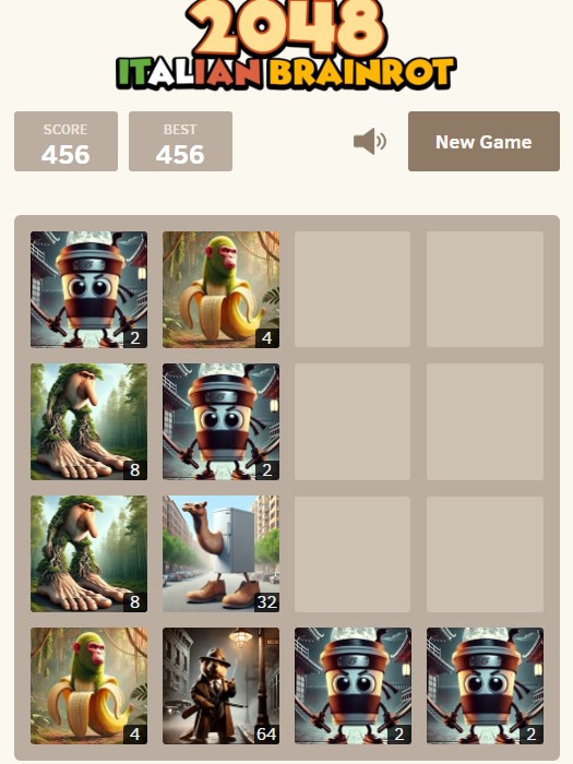 2048 Italian Brainrot
